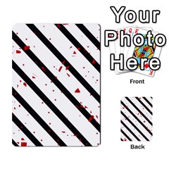 Elegant Black, Red And White Lines Multi-purpose Cards (rectangle)  by Valentinaart