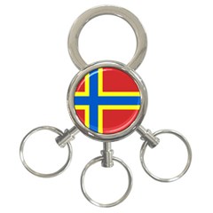 Flag Of Orkney 3-ring Key Chains