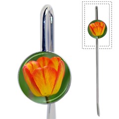 Orange Tulip Book Mark by PhotoThisxyz