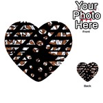 Brown freedom  Multi-purpose Cards (Heart)  Back 1