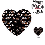 Brown freedom  Multi-purpose Cards (Heart)  Back 24