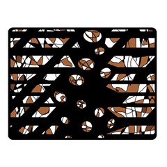 Brown Freedom  Fleece Blanket (small)