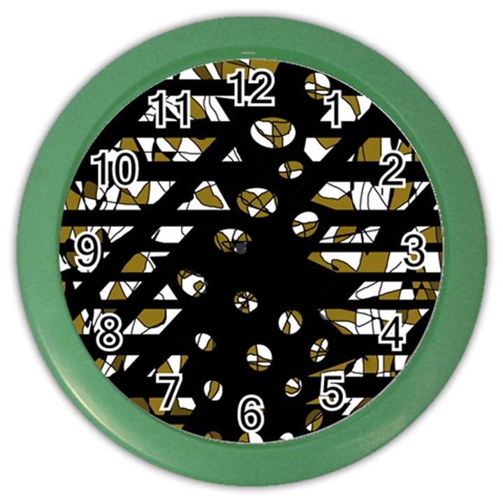 Green freedom Color Wall Clocks