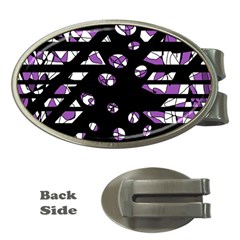 Violet Freedom Money Clips (oval)  by Valentinaart