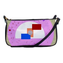 Decorative Abstract Circle Shoulder Clutch Bags by Valentinaart