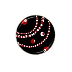 Red Pearls Hat Clip Ball Marker (10 Pack) by Valentinaart