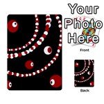 Red pearls Multi-purpose Cards (Rectangle)  Back 51