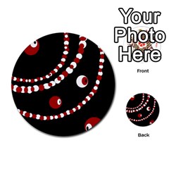 Red Pearls Multi-purpose Cards (round)  by Valentinaart