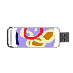 Abstract Circle Portable Usb Flash (one Side) by Valentinaart