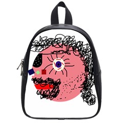Abstract Face School Bags (small)  by Valentinaart