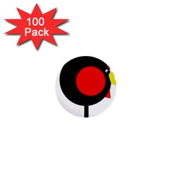 Fat Chicken 1  Mini Buttons (100 Pack)  by Valentinaart