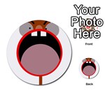 Funny face Multi-purpose Cards (Round)  Back 40