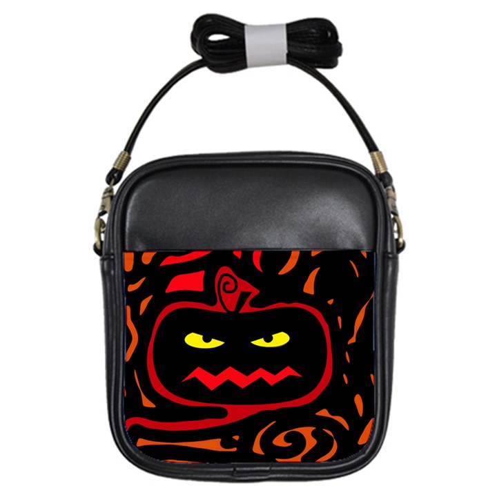 Halloween pumpkin Girls Sling Bags