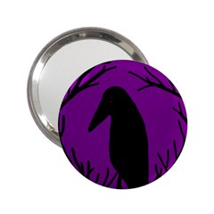 Halloween raven - purple 2.25  Handbag Mirrors