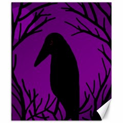 Halloween raven - purple Canvas 20  x 24  