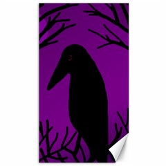 Halloween raven - purple Canvas 40  x 72  