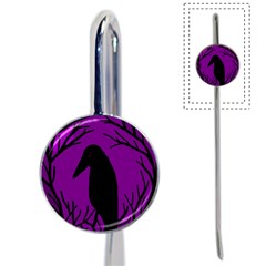 Halloween raven - purple Book Mark