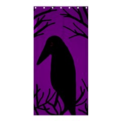 Halloween raven - purple Shower Curtain 36  x 72  (Stall) 