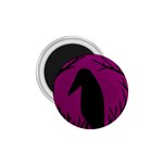 Halloween raven - magenta 1.75  Magnets Front