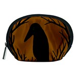 Halloween raven - brown Accessory Pouches (Medium)  Front