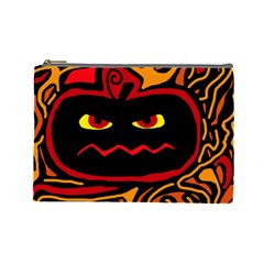 Halloween Decorative Pumpkin Cosmetic Bag (large)  by Valentinaart