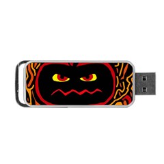 Halloween Decorative Pumpkin Portable Usb Flash (two Sides) by Valentinaart