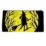 Halloween witch - yellow moon Pencil Cases Back