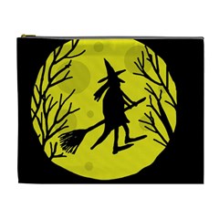 Halloween Witch - Yellow Moon Cosmetic Bag (xl) by Valentinaart