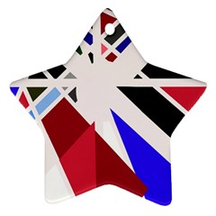 Decorative Flag Design Ornament (star)  by Valentinaart