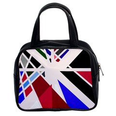 Decorative Flag Design Classic Handbags (2 Sides) by Valentinaart