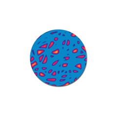 Blue And Red Neon Golf Ball Marker (4 Pack)