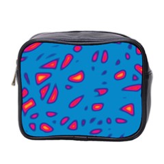 Blue And Red Neon Mini Toiletries Bag 2-side