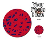 Red neon Multi-purpose Cards (Round)  Front 13