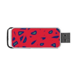 Red Neon Portable Usb Flash (one Side) by Valentinaart