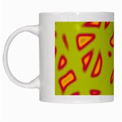 Yellow Neon Design White Mugs by Valentinaart