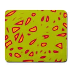 Yellow Neon Design Large Mousepads by Valentinaart