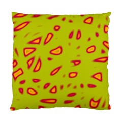 Yellow Neon Design Standard Cushion Case (one Side) by Valentinaart