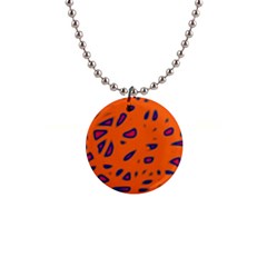 Orange Neon Button Necklaces by Valentinaart