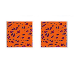 Orange Neon Cufflinks (square)