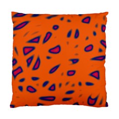 Orange Neon Standard Cushion Case (one Side) by Valentinaart