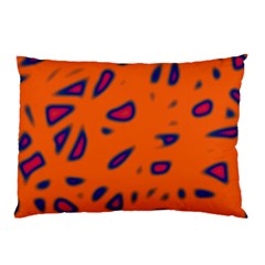 Orange Neon Pillow Case by Valentinaart