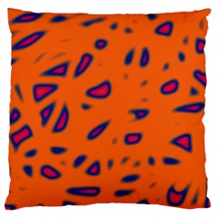 Orange Neon Standard Flano Cushion Case (one Side) by Valentinaart