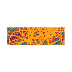 Orange Neon Chaos Satin Scarf (oblong) by Valentinaart