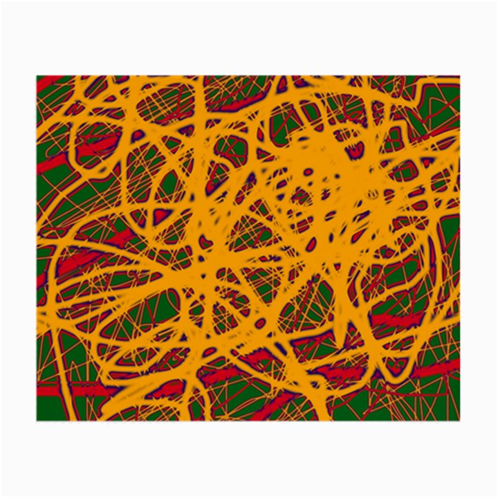 Yellow neon chaos Small Glasses Cloth (2-Side)
