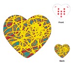 Yellow neon Playing Cards (Heart)  Front