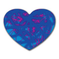 Deep Blue Heart Mousepads by Valentinaart