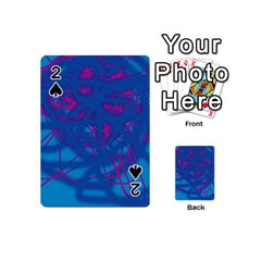 Deep Blue Playing Cards 54 (mini)  by Valentinaart