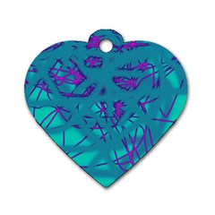 Chaos Dog Tag Heart (two Sides) by Valentinaart