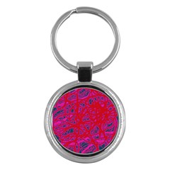 Red neon Key Chains (Round) 