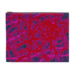 Red neon Cosmetic Bag (XL)